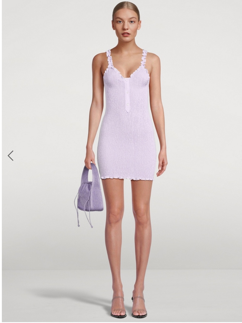 AlexanderWang.T Smocked Tank Mini Dress